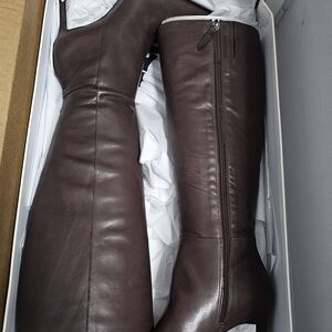 SCHUTZ Dark Brown Over the Knee Boots